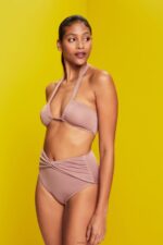 Women Esprit Cinnamon Recycled: sparkly bandeau top Swim XF444483