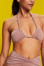 Women Esprit Cinnamon Recycled: sparkly bandeau top Swim XF444483 - Image 3