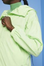 Women Esprit Citrus Green Lightweight jacket with a hood Jackets XF4444276 - Image 3