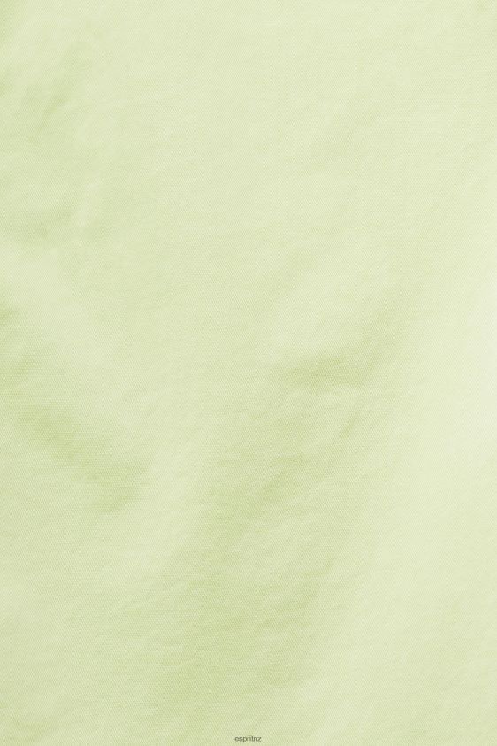 Women Esprit Citrus Green Shorts with braided raffia belt Shorts XF4444263 - Image 4