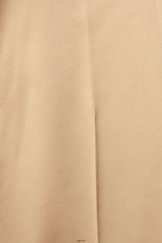 Women Esprit Cream Beige High-rise split hem trousers Trousers & Pants XF4444326 - Image 4