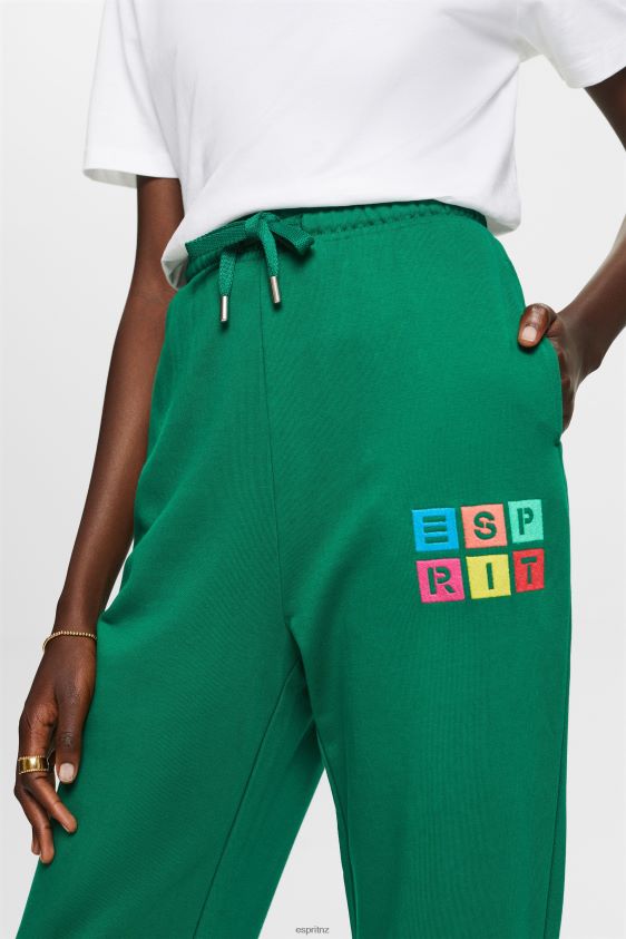 Women Esprit Dark Green Tracksuit bottoms with logo, organic cotton Trousers & Pants XF44445 - Image 3
