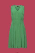 Women Esprit Green Mini dress with a smocked waist Dresses XF4444227 - Image 5