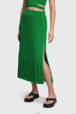 Women Esprit Green Pleated midi skirt Skirts XF4444389 - Image 2