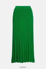 Women Esprit Green Pleated midi skirt Skirts XF4444389 - Image 6