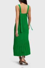 Women Esprit Green Pleated strap dress Dresses XF4444387 - Image 3