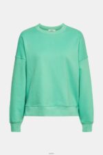 Women Esprit Green Relaxed Fit Sweatshirt Sweatshirts & Hoodies XF4444524 - Image 5