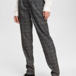 Women Esprit Gunmetal Checked pants Trousers & Pants XF4444530