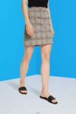 Women Esprit Ice Check mini skirt Skirts XF4444484