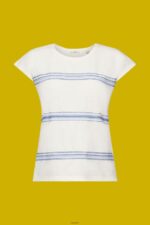 Women Esprit Ice Embroidered t-shirt, 100% cotton T-Shirts XF444497 - Image 5