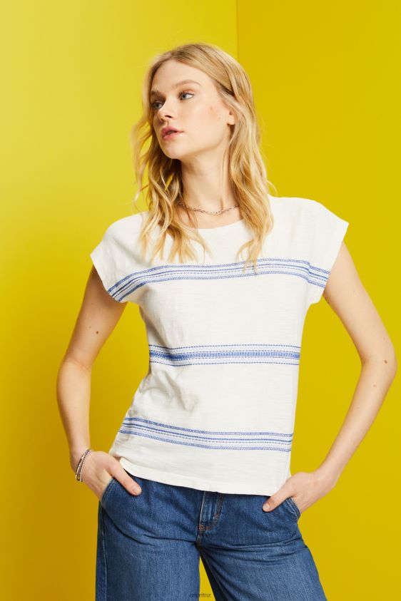 women_esprit_ice_embroidered_t_shirt_100_cotton_t_shirts_xf444497.jpg Women Esprit Ice Embroidered t-shirt, 100% cotton T-Shirts XF444497 - Image 1