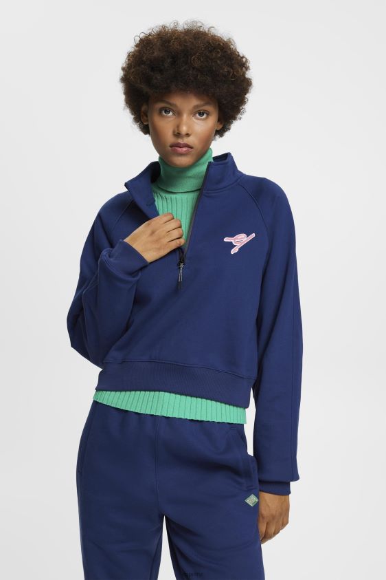 women_esprit_ink_half_zip_sweatshirt_sweatshirts_hoodies_xf4444162.jpg Women Esprit Ink Half-zip sweatshirt Sweatshirts & Hoodies XF4444162 - Image 1