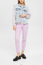 Women Esprit Lavender Relaxed Fit Sweatshirt Sweatshirts & Hoodies XF4444525 - Image 2