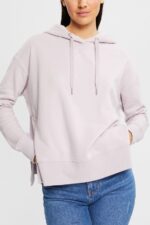 Women Esprit Lavender Sweatshirt hoodie Sweatshirts & Hoodies XF4444512