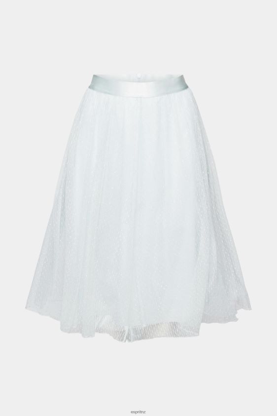 Women Esprit Light Aqua Green Midi skirt with glitter effect Skirts XF4444268 - Image 5
