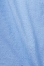 Women Esprit Light Blue Lavender Cotton T-shirt with embroidered logo T-Shirts XF4444151 - Image 4