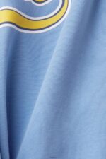 Women Esprit Light Blue Lavender Cropped zip hoodie with logo print on the back Sweatshirts & Hoodies XF4444166 - Image 4