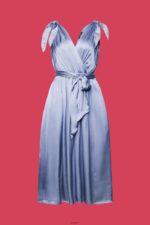 Women Esprit Light Blue Lavender Dresses Light Woven Dresses XF4444138 - Image 5