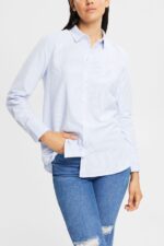 Women Esprit Light Blue Striped blouse Blouses XF4444552