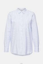 Women Esprit Light Blue Striped blouse Blouses XF4444552 - Image 5