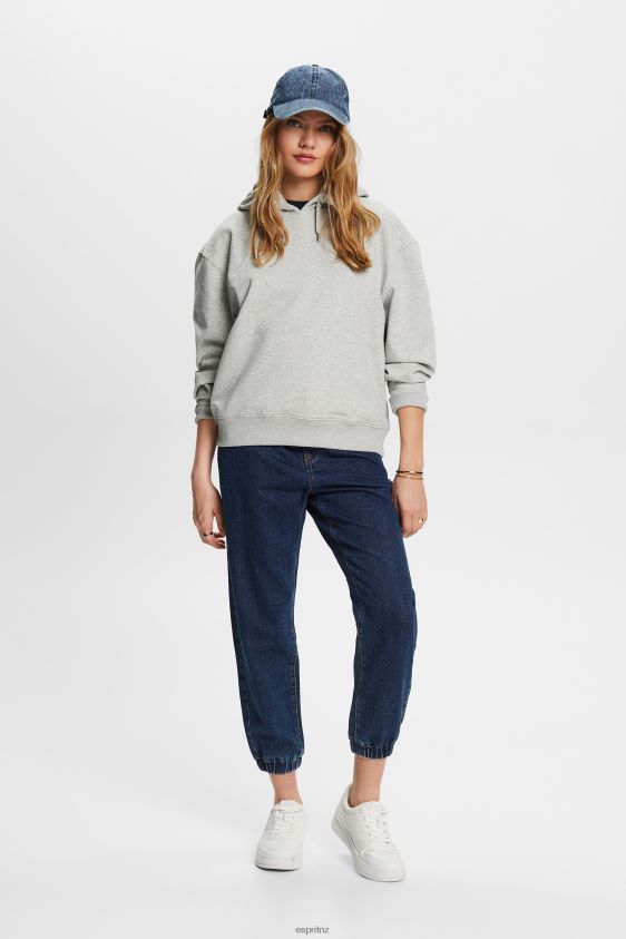 Women Esprit Light Grey Recycled: oversized hoodie Sweatshirts & Hoodies XF444430 - Image 2