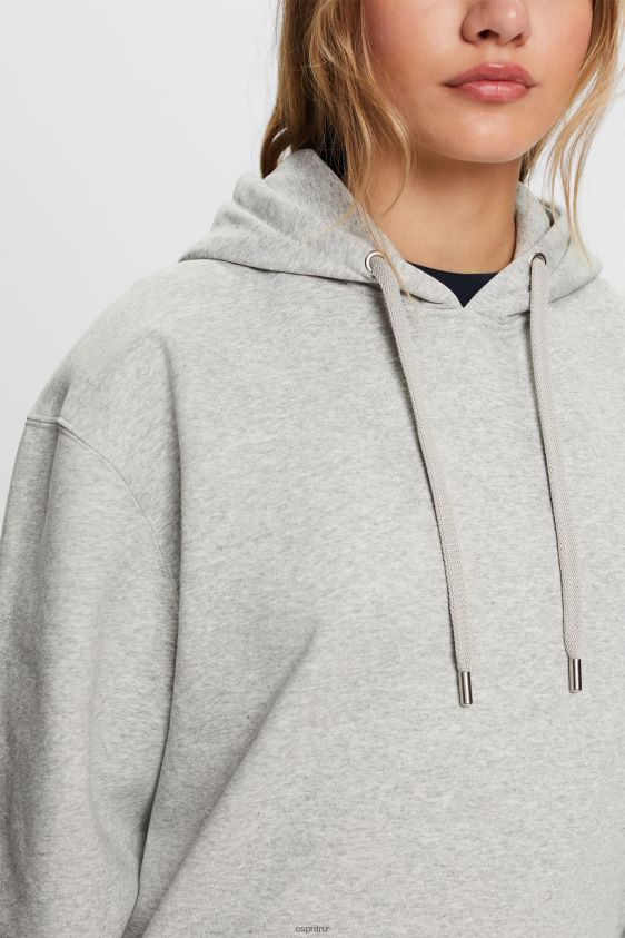 Women Esprit Light Grey Recycled: oversized hoodie Sweatshirts & Hoodies XF444430 - Image 3
