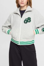 Women Esprit Light Grey Varsity jacket Jackets XF4444416
