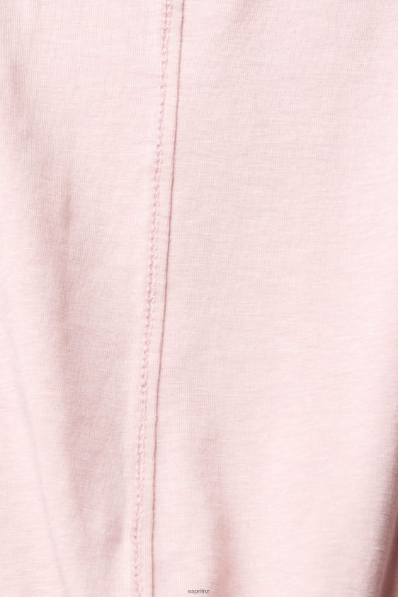 Women Esprit Light Pink Boat neck long sleeve top Long Sleeve XF4444368 - Image 4