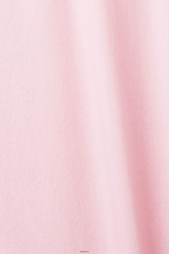 Women Esprit Light Pink Oversized white cotton blouse Blouses XF4444407 - Image 4
