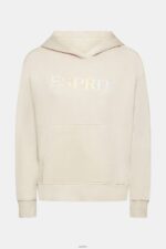 Women Esprit Light Taupe Hoodie with kangaroo pocket Sweatshirts & Hoodies XF4444350 - Image 5