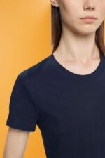Women Esprit Navy Cotton crewneck t-shirt T-Shirts XF4444459 - Image 3