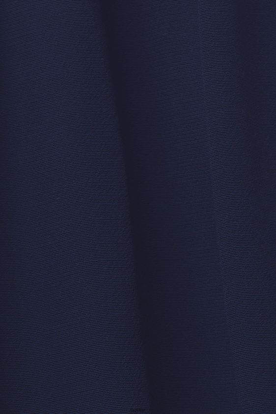 Women Esprit Navy Midi dress with a fixed tie belt Dresses XF4444231 - Image 4