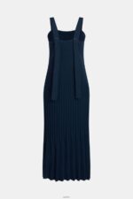 Women Esprit Navy Pleated strap dress Dresses XF4444388 - Image 7