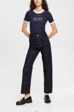 Women Esprit Navy Print t-shirt T-Shirts XF4444543 - Image 2