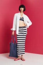 Women Esprit Navy Skirts Knitted Skirts XF4444141 - Image 2