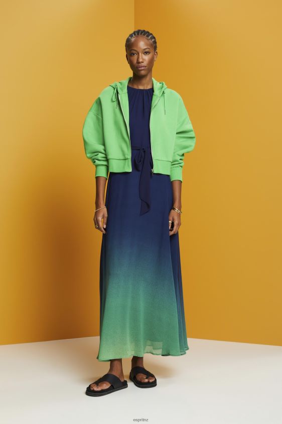 Women Esprit Navy Sleeveless maxi dress with all-over floral pattern Dresses XF4444258 - Image 2