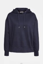 Women Esprit Navy Sweatshirt hoodie Sweatshirts & Hoodies XF4444511 - Image 5