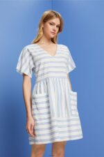 Women Esprit Off White Dresses light woven Dresses XF4444101