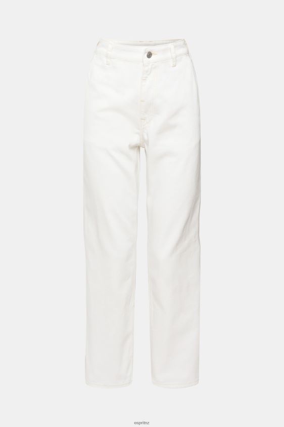 Women Esprit Off White High-rise dad fit jeans Denim XF4444320 - Image 5