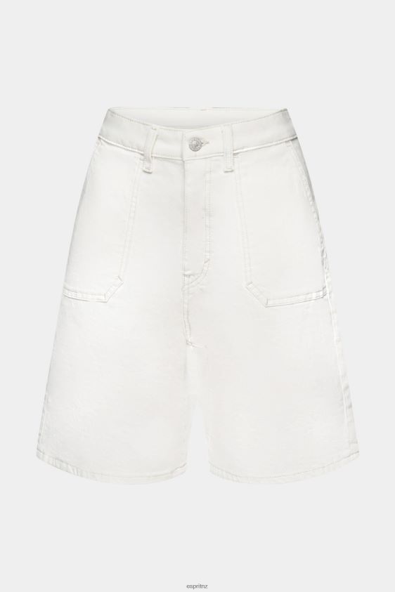 Women Esprit Off White High-rise shorts Shorts XF4444264 - Image 5