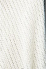 Women Esprit Off White Organic cotton structured jumper Sweaters XF4444275 - Image 4