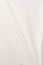 Women Esprit Off White Ribbed long sleeve top Long Sleeve XF444489 - Image 4
