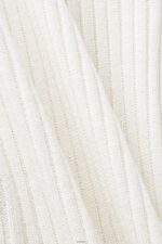 Women Esprit Off White Ribbed, sleeveless jumper, linen blend Sweaters XF4444108 - Image 4