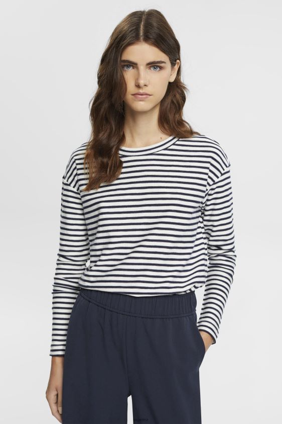 women_esprit_off_white_striped_long_sleeve_100_cotton_long_sleeve_xf4444251.jpg Women Esprit Off White Striped long sleeve, 100% cotton Long Sleeve XF4444251 - Image 1