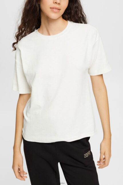Women Esprit Off White T-shirt T-Shirts XF4444545