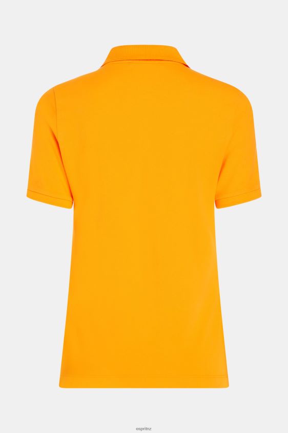 Women Esprit Orange Dolphin Tennis Club Classic Polo Polos XF4444500 - Image 5