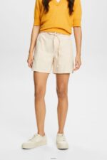 Women Esprit Pastel Pink Casual shorts with elasticated waistband Shorts XF4444299