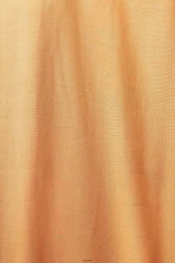 Women Esprit Peach Blended linen: shirt dress with a belt Dresses XF4444542 - Image 4