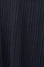 Women Esprit Petrol Blue Ribbed Knit Midi Skirt Skirts XF444421 - Image 4