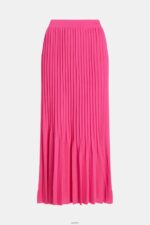 Women Esprit Pink Fuchsia Pleated midi skirt Skirts XF4444391 - Image 6